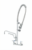 Thumbnail image #1 for UltraRinse 8-Inch Wall Mount Pre-Rinse Mixing Faucet with 12-Inch Swing Nozzle