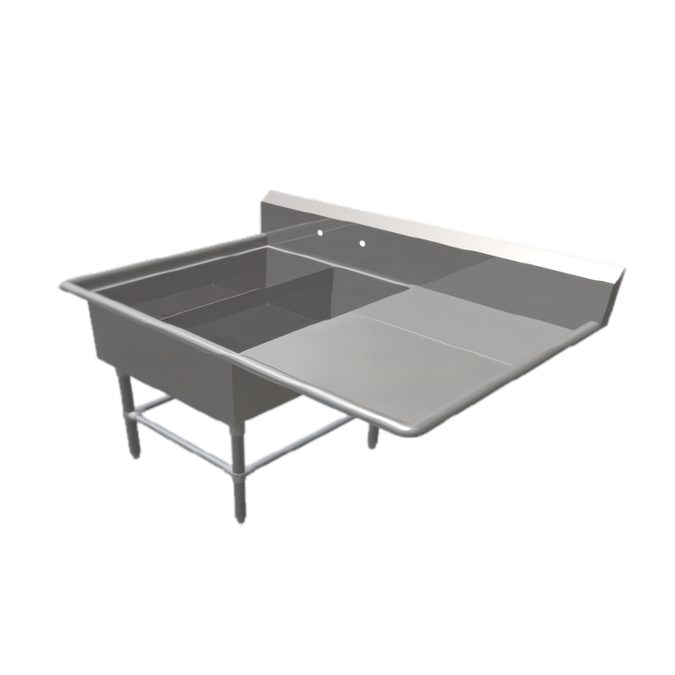Product image #1 for John Boos Pro-Bowl 2-Compartment Platter Sink with 24-Inch Right-Hand Drainboard