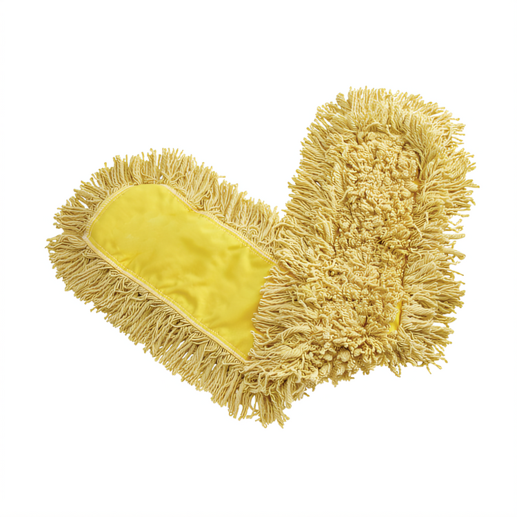 Product image #1 for Trapper 36-Inch Looped-End Dust Mop Head, Half-Tie Backing, Yellow