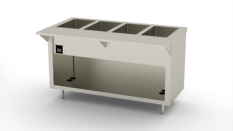 Product image #1 for Thurmaduke EW-4-CBSS Ganged Waterless Well Unit, 4-Pan, Electric, 60"W