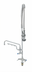 Thumbnail image #1 for UltraRinse Single-Hole Deck-Mount Manual Mixing Faucet with 12-Inch Swing Nozzle and Spray Valve
