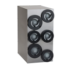 Thumbnail image #1 for Antunes Dial-A-Cup DACS-60 Cabinet-Style Stainless Steel Cup Dispenser, One-at-a-Time, Fits 8 oz. to 64 oz. Cups
