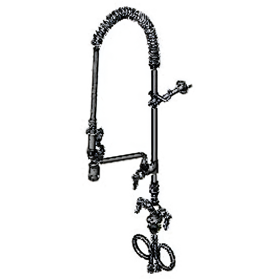 Product image #1 for T&S Brass EasyInstall Single Hole Deck Mount Pre-Rinse Unit with 12-Inch Swing Nozzle and 0.65 GPM Spray Valve
