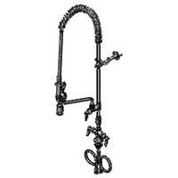 T&S Brass EasyInstall Single Hole Deck Mount Pre-Rinse Unit with 12-Inch Swing Nozzle and 0.65 GPM Spray Valve
