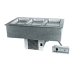 Thumbnail image #1 for Delfield N8656P 56-1/4-Inch Drop-In Hot/Cold Food Well, 4 Full-Size Pans, Self-Contained Refrigeration, Stainless Steel Top