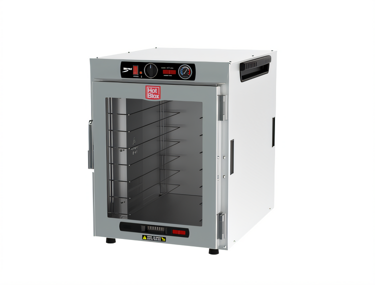 Product image #1 for Metro HotBlox Wide 8-Pan Countertop Insulated Holding Cabinet, Clear Door, Analog Controls