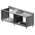 Thumbnail image #1 for BK Resources 96-Inch Underbar Soda Dispenser Cabinet with Hand Sink and Urn Trough