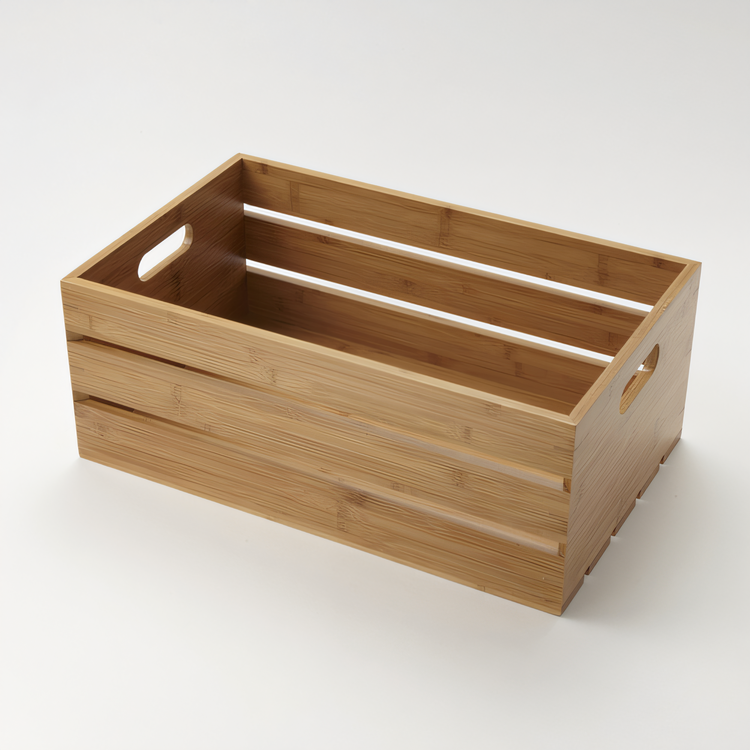 Product image #1 for American Metalcraft Full-Size Bamboo Rectangular Display Crate