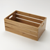 Thumbnail image #1 for American Metalcraft Full-Size Bamboo Rectangular Display Crate