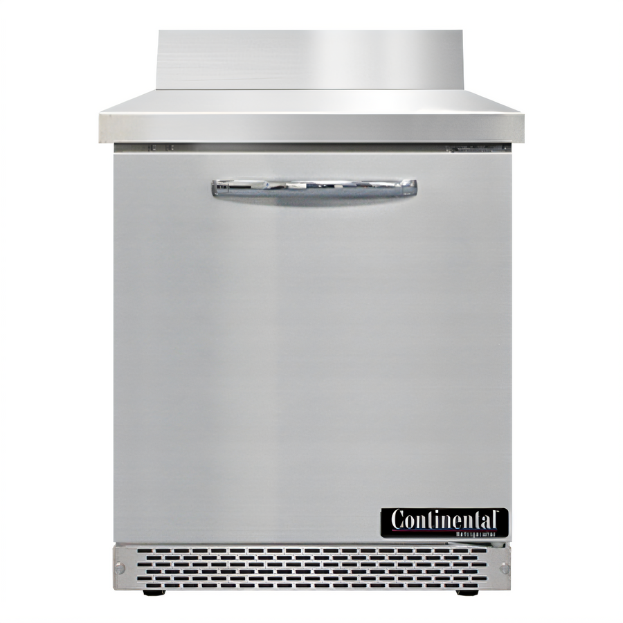 Product image #1 for Continental Refrigerator 27-Inch One-Section Worktop Freezer with Front Breather, 7.4 Cu. Ft., Stainless Steel Top