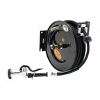 Thumbnail image #1 for T&S Brass equip 5HR-242-01-A Open Retractable Hose Reel, 3/8-Inch x 50-Foot Hose, Spray Valve, Multi-Fit Mount