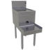 Thumbnail image #1 for Glastender DBSB-14 Stainless Steel Underbar Freestanding Blender Station with Drainboard Top, 14-Inch Wide x 29-Inch Deep