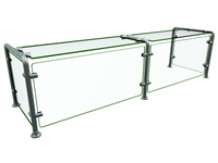 Hatco Flav-R-Shield EP12 Full-Service Pass-Over Single-Sided 2-Bay Food Shield, 60 x 18 Inches