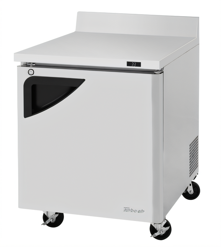 Product image #1 for Turbo Air Super Deluxe 27.5-Inch Wide One-Section Stainless Steel Worktop Refrigerator with Self-Cleaning Condenser, 6.8 Cu. Ft.