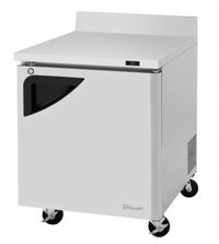 Turbo Air Super Deluxe 27.5-Inch Wide One-Section Stainless Steel Worktop Refrigerator with Self-Cleaning Condenser, 6.8 Cu. Ft.