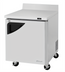 Thumbnail image #1 for Turbo Air Super Deluxe 27.5-Inch Wide One-Section Stainless Steel Worktop Refrigerator with Self-Cleaning Condenser, 6.8 Cu. Ft.