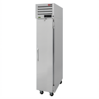 Turbo Air PRO Series One-Section Reach-In Freezer, 12.67 Cu. Ft., Top-Mount Self-Contained Refrigeration, Solid Door, Stainless Steel