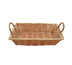 Thumbnail image #1 for Oblong Polypropylene Fast Food Bread Basket with Carrying Handles, 12 x 8 x 3 Inches
