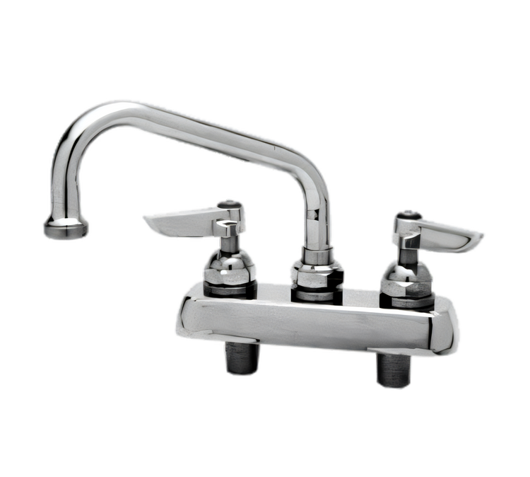 Product image #1 for T&S Brass B-1100-M Deck-Mount Workboard Faucet with 6-Inch Swing Nozzle