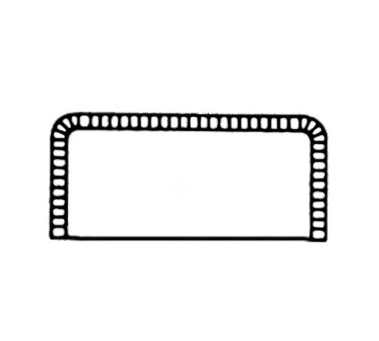 Product image #1 for Somerset Rectangle Turnover/Pastry Die, 7-1/4 x 2 x 1 Inches
