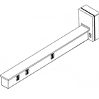 Thumbnail image #1 for Dinex DXIESORW16 16 ft. Electric Raceway for Conveyor Systems