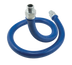 Thumbnail image #1 for Dormont Blue Hose 36-Inch Moveable Gas Connector Hose, 1-Inch ID, Stainless Steel Braid, Blue Antimicrobial PVC