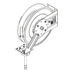 Thumbnail image #1 for Black Epoxy Coated Steel Open Retractable Hose Reel with 50' x 1/2