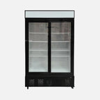 Thumbnail image #1 for Hurakan by Equip.me 54-Inch Two-Section Reach-In Glass Door Display Freezer, 35.7 Cu. Ft.