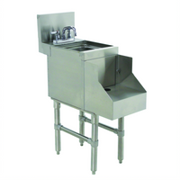 Advance Tabco Prestige (Supreme) 18-Inch Wide Freestanding Blender Station with Dump Sink and Deck-Mount Faucet