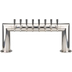Thumbnail image #1 for Countertop Pass-Thru 8-Faucet Glycol-Cooled Draft Beer Tower, Polished Stainless Steel