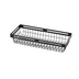 Thumbnail image #1 for American Metalcraft Rectangular Nestable Black Metal Serving Basket, 15 x 6 Inches