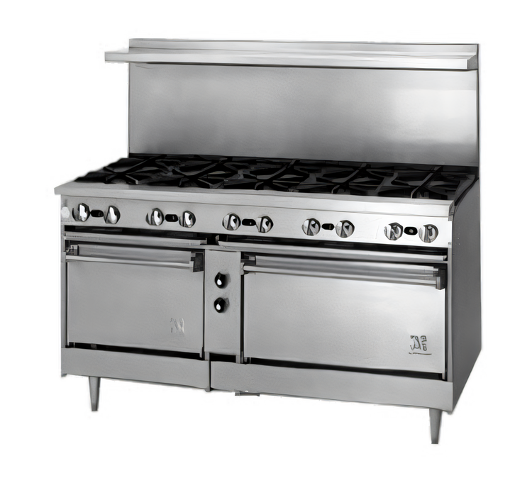Product image #1 for Jade Range Bistro JBR-12 72-Inch 12-Burner Gas Restaurant Range with Cabinet Base