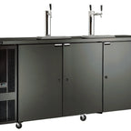 Thumbnail image #2 for Perlick Corporation DDS84 Draft Beer Dispenser, 84-Inch Three-Door Direct Draw, Self-Contained, 4 Half-Barrel Capacity, Stainless Steel