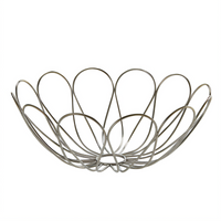 American Metalcraft Bloom Round Stainless Steel Serving Basket, 11 Inch