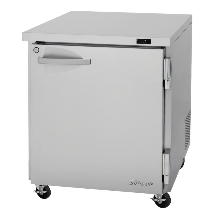 Product image #1 for Turbo Air PRO Series 27-1/2-Inch One-Section Undercounter Freezer with Solid Locking Door, 6.8 Cu. Ft.