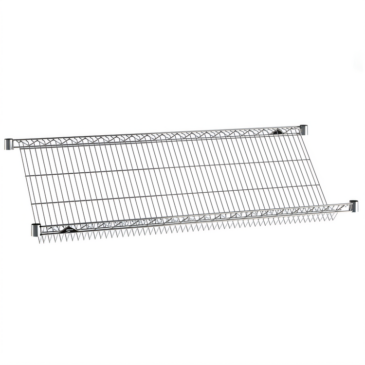 Product image #1 for Metro Super Erecta 48-Inch x 18-Inch Chrome Plated Additional Slanted Wire Shelf for Merchandiser/Dispenser Racks
