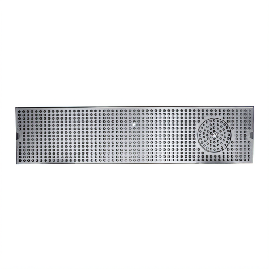 Product image #1 for 36-Inch Surface Mount Stainless Steel Drip Tray Trough with Integral Glass Rinser