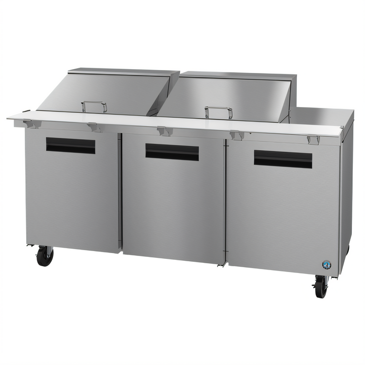 Product image #1 for Hoshizaki Steelheart SR72B-24M Three-Section Mega Top Prep Refrigerator, 72-Inch W, 24-Pan