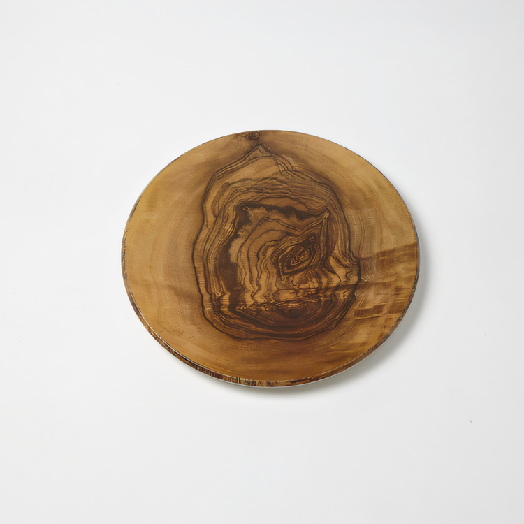 Product image #1 for American Metalcraft Naturals 14-Inch Round Melamine Platter, Olive Wood Pattern