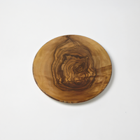 American Metalcraft Naturals 14-Inch Round Melamine Platter, Olive Wood Pattern