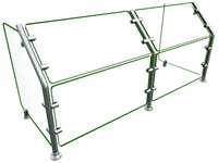 Hatco Flav-R-Shield Full-Service Food Shield with Tempered Glass, 48 Inches Wide x 18 Inches Deep x 22 Inches High