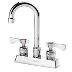 Thumbnail image #1 for Krowne Royal Series 15-325L Commercial Manual Faucet, Deck-Mount, 4-Inch Centers, 3-1/2-Inch Gooseneck, Chrome, Low Lead Case of 12