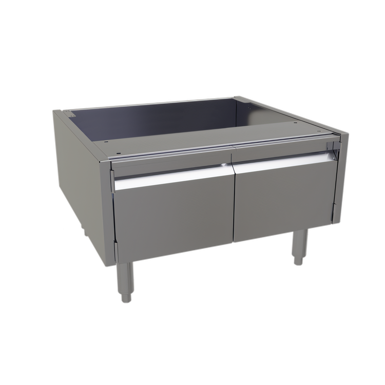 Product image #1 for Glastender ACB-26 Underbar Add-On Cabinet Base with 2 Hinged Doors, Stainless Steel, 26W x 24D x 16H