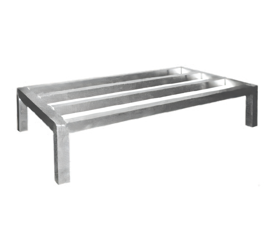 Product image #1 for 60 Inch x 24 Inch x 12 Inch Aluminum 1-Tier Dunnage Rack, 2500 lb. Capacity