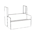 Thumbnail image #1 for Perlick Corporation Top Shelf 7055D9 Underbar Beer Drainer, 24"W x 24"D, Stainless Steel, for 4060A Series Dispensing Heads