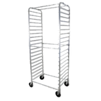 Thumbnail image #1 for John Boos ABPR-1820-RKDS-X Mobile Aluminum Side-Loading Bun Pan Rack, 20-Pan Capacity, 3-Inch Spacing, 28-1/2 x 18 x 70 Inches