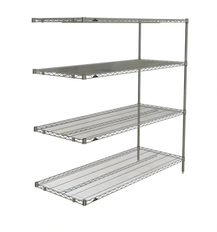 Product image #1 for Metro Super Erecta Brite Add-On Wire Shelving Unit, 60W x 24D x 63H, 4 Shelves