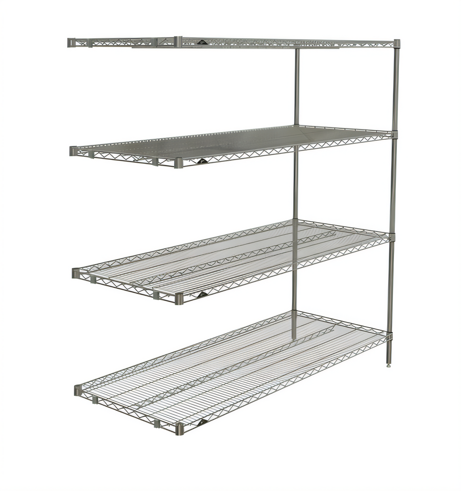 Product image #1 for Metro Super Erecta Brite Add-On Wire Shelving Unit, 60W x 24D x 63H, 4 Shelves