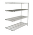 Thumbnail image #1 for Metro Super Erecta Brite Add-On Wire Shelving Unit, 60W x 24D x 63H, 4 Shelves