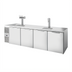 Thumbnail image #1 for True 4-Section Refrigerated Draft Bar Cooler with 2 Beer Columns, Stainless Steel, 108-Inch
